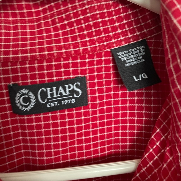 Chaps Casual Button Down Long Sleeve Shirt - Size L - Picture 4 of 10